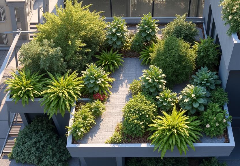 Giardini pensili con sistemi modulari a bassa manutenzione