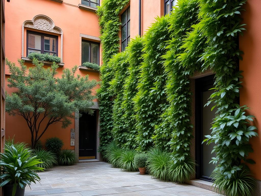 Pareti verdi e facciate vegetali per cortili storici di Firenze
